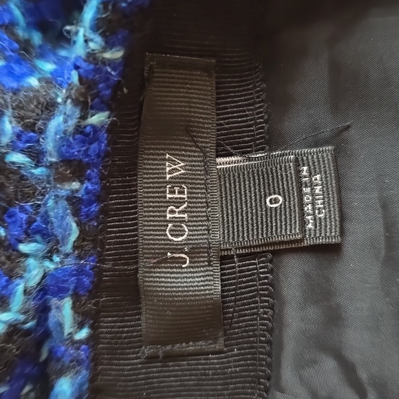 J. Crew Mini Pencil Skirt Indigo Tweet Size 0 - Picture 4 of 5